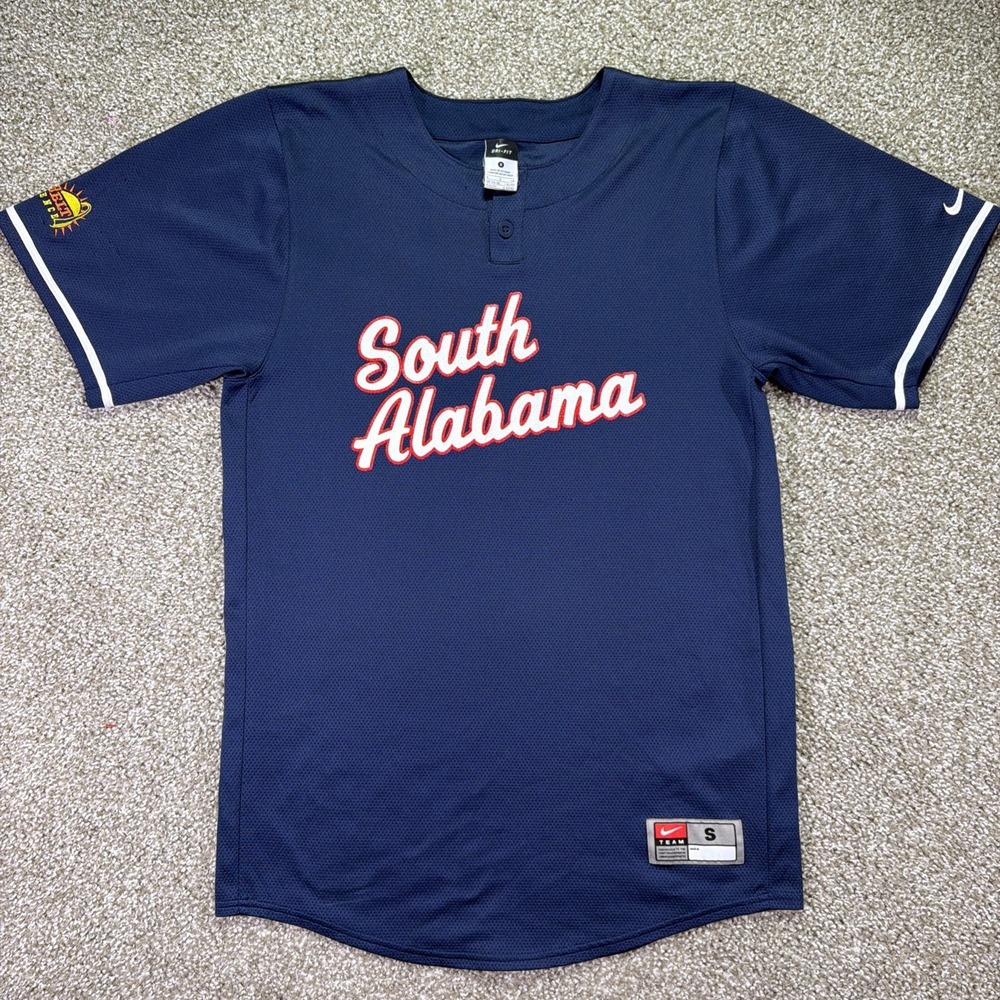 South Alabama Nike Team Baseball Jersey Size Small Dri Fit #3